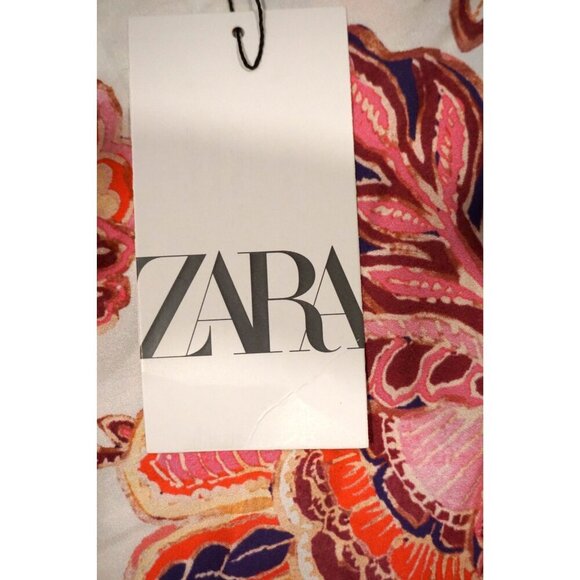 Zara Women's Floral Boho Print Long Sleeve Blouse - Size XS, NWT - Picture 3 of 5